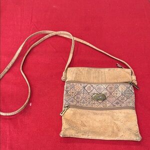 BriLi Joi Tan Crossbody Bag Minimalist Design